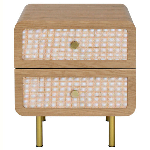 MAXINE 2 DRAWER BEDSIDE TABLE