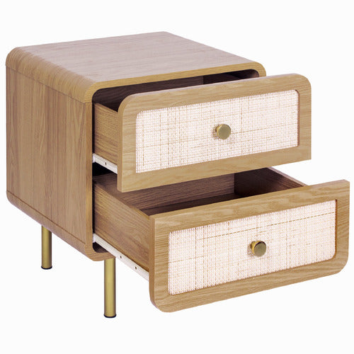 MAXINE 2 DRAWER BEDSIDE TABLE