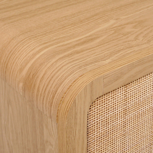 MAXINE CURVED RATTAN TV UNIT