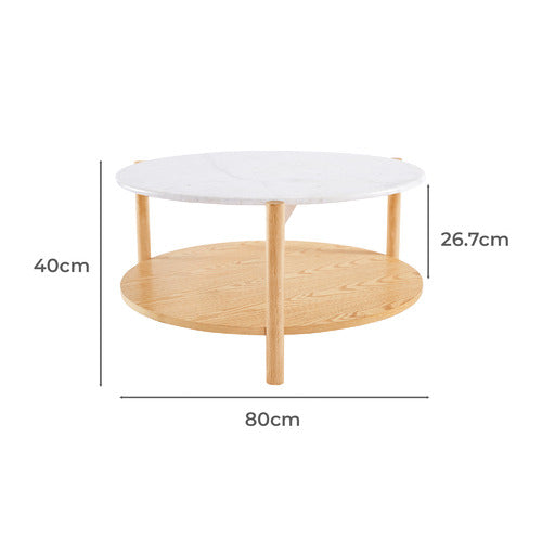 ESTUDIO FURNITURE MAYBURY MARBLE COFFEE TABLE