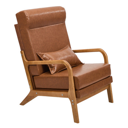 LIVING FUSION MAYFIELD FAUX LEATHER ARMCHAIR