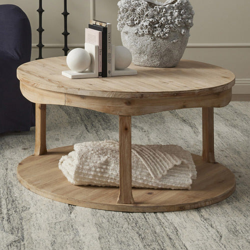 THE HOME COLLECTIVE MAYRA FIR WOOD COFFEE TABLE