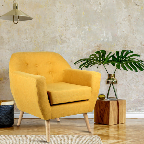 NATURALLY PROVINICIAL MEDEA LINEN ARMCHAIR