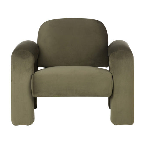 THE HOME COLLECTIVE MEINE VELVET ARMCHAIR