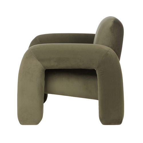 THE HOME COLLECTIVE MEINE VELVET ARMCHAIR