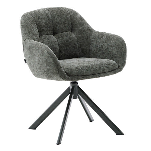 LINEA FURNITURE MERIDEN CHENILLE SWIVEL ARMCHAIR