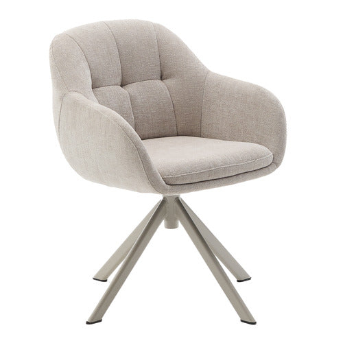 LINEA FURNITURE MERIDEN CHENILLE SWIVEL ARMCHAIR