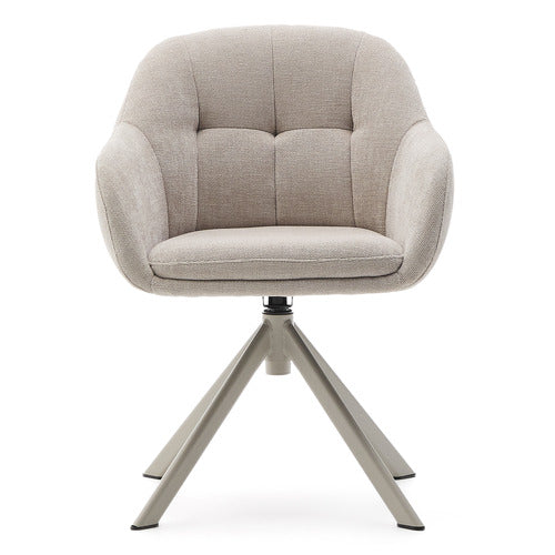 LINEA FURNITURE MERIDEN CHENILLE SWIVEL ARMCHAIR