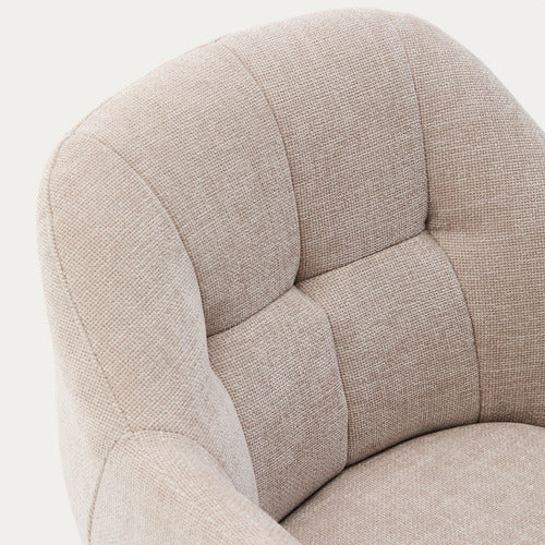 LINEA FURNITURE MERIDEN CHENILLE SWIVEL ARMCHAIR