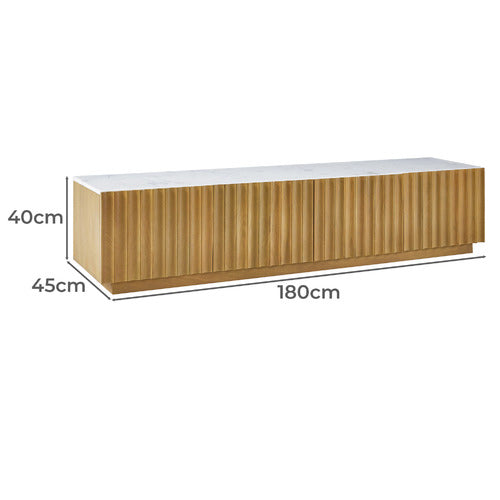 MIA MANGO WOOD & MARBLE TV UNIT