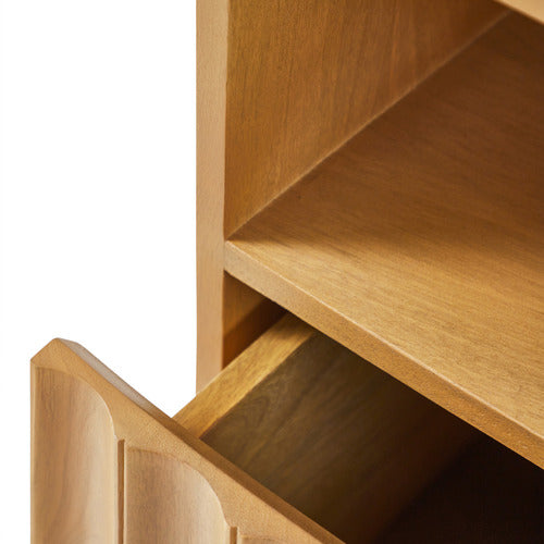 MIA MANGO WOOD BEDSIDE TABLE