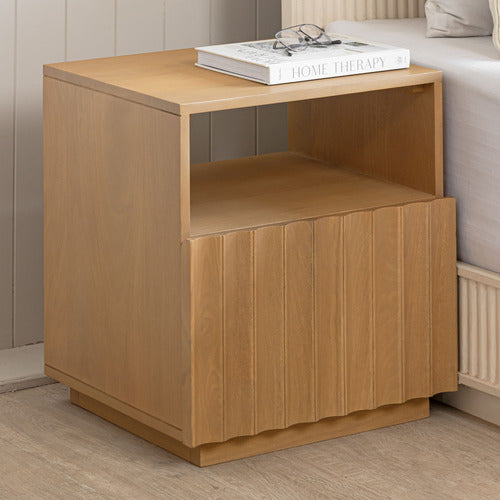 MIA MANGO WOOD BEDSIDE TABLE