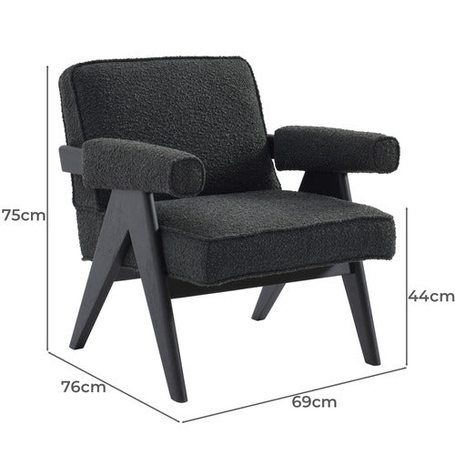 REXINGTON HOME MICAH BOUCLE ARMCHAIR