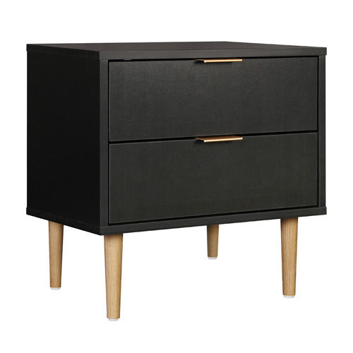 LIVING FUSION HOPKINS 2 DRAWER BEDSIDE TABLE