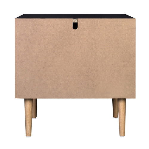 LIVING FUSION HOPKINS 2 DRAWER BEDSIDE TABLE
