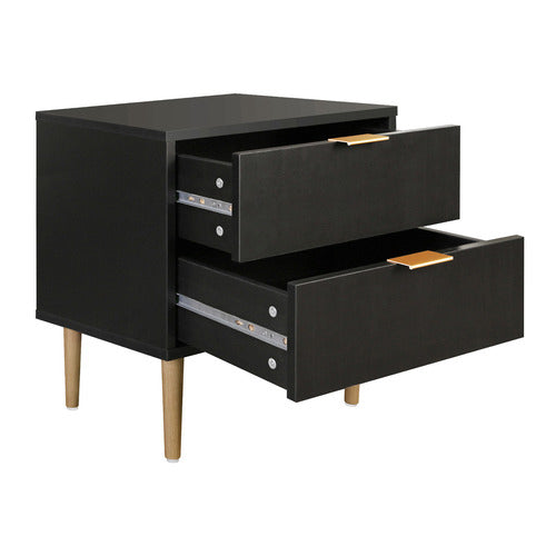LIVING FUSION HOPKINS 2 DRAWER BEDSIDE TABLE