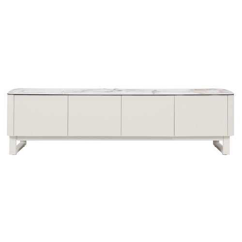 KEYS ROAD DESIGNS MILFORD CERAMIC & GLASS LOWLINE TV UNIT