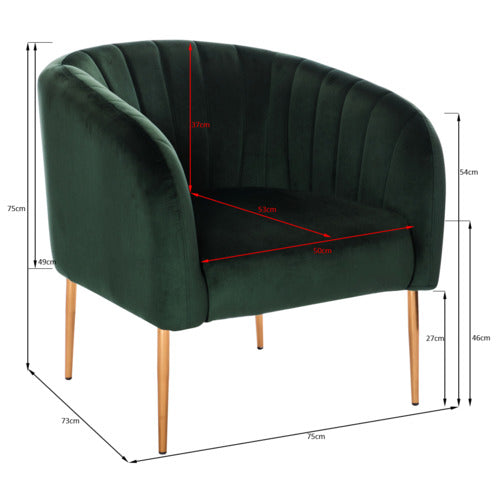 MIMI PREMIUM VELVET ARMCHAIR