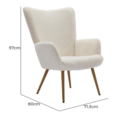 CASSINGTON HOME MIRABELLA BOUCLE ARMCHAIR