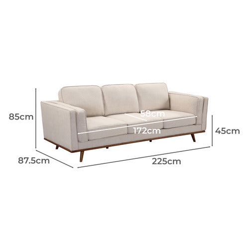 SOUTHERN STYLERS MODERN BROOKLYN 3 SEATER SOFA