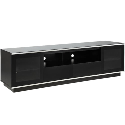 MONUMENT FURNITURE BLACK MODERN ENTERTAINMENT UNIT