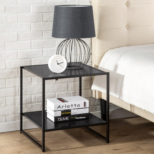 STUDIO HOME MODERNO ZION BEDSIDE TABLES (SET OF 2)