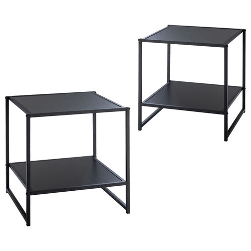 STUDIO HOME MODERNO ZION BEDSIDE TABLES (SET OF 2)
