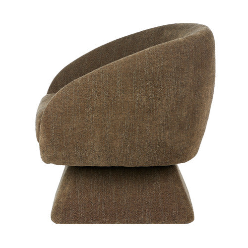 THE HOME COLLECTIVE MOHINDER UPHOLSTERED SWIVEL ARMCHAIR