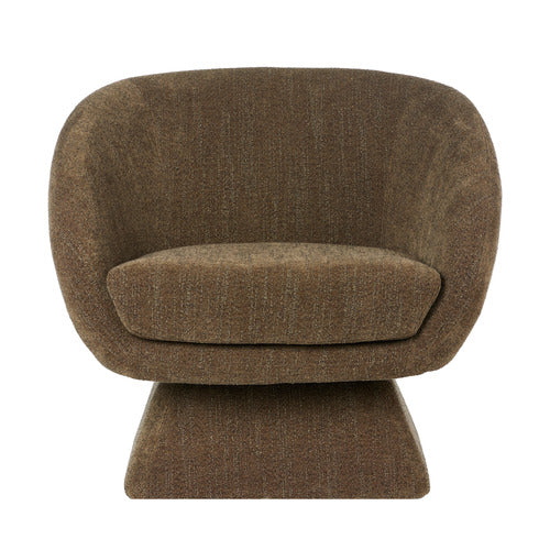 THE HOME COLLECTIVE MOHINDER UPHOLSTERED SWIVEL ARMCHAIR