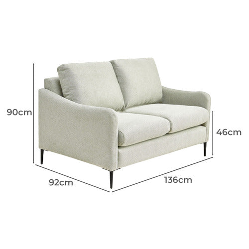 CLASSIC DESIGN LIVING MONROE 2 SEATER CHENILLE SOFA