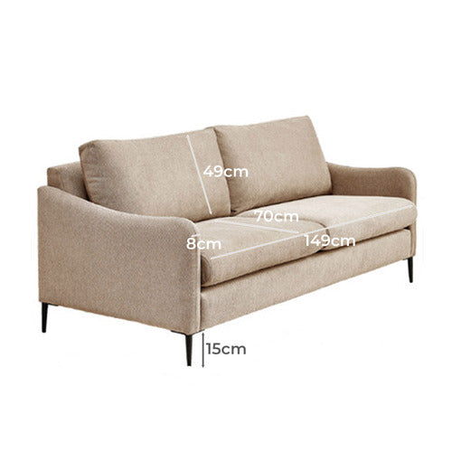 CLASSIC DESIGN LIVING MONROE 3 SEATER CHENILLE SOFA