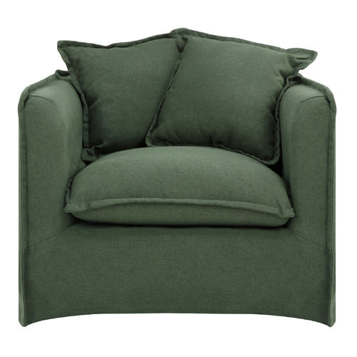 MONTAUK UPHOLSTERED SLIPCOVER ARMCHAIR
