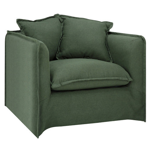 MONTAUK UPHOLSTERED SLIPCOVER ARMCHAIR
