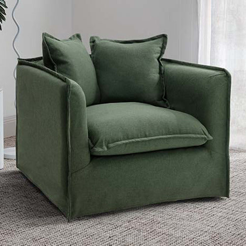 MONTAUK UPHOLSTERED SLIPCOVER ARMCHAIR