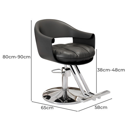 MODERN COLLECTIVE MONTGOMERY FAUX LEATHER SALON CHAIR