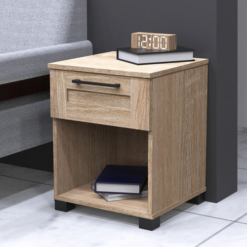WEST VALLEY INTERIORS MEECAN 1 DRAWER BEDSIDE TABLE