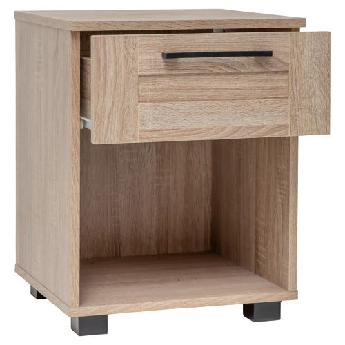 WEST VALLEY INTERIORS MEECAN 1 DRAWER BEDSIDE TABLE
