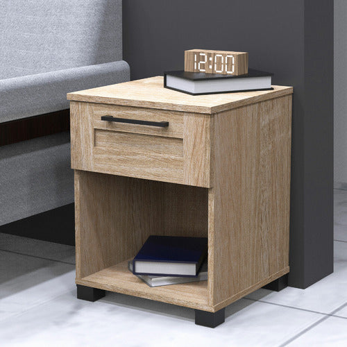 WEST VALLEY INTERIORS MEECAN 1 DRAWER BEDSIDE TABLE