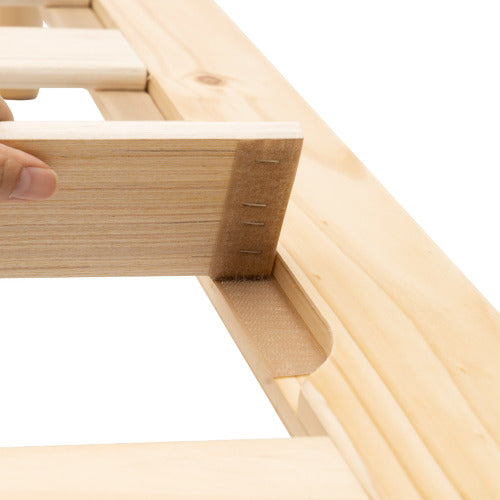 NATURAL MONTY PREMIUM WOODEN BED BASE