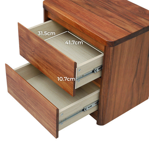 EVERGREEN HOME MONTY BLACKWOOD BEDSIDE TABLE