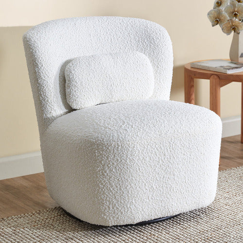 MONTY BOUCLÉ SWIVEL ARMCHAIR