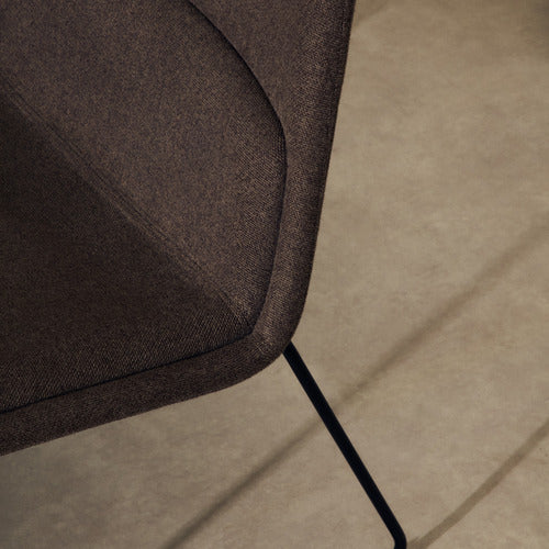 LINEA FURNITURE MORRIS CHENILLE ACCENT CHAIR