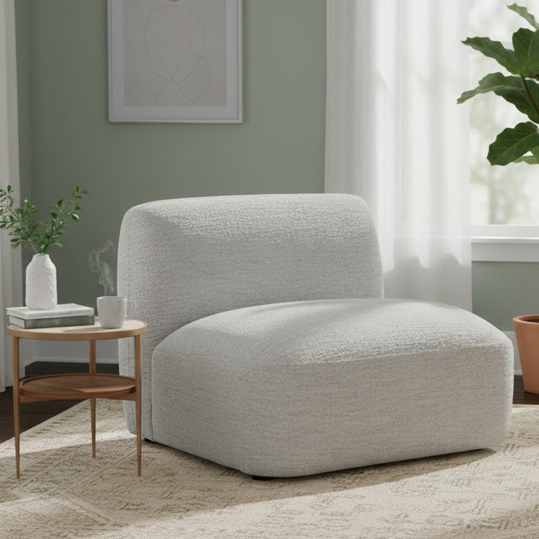 NATURAL MOAB ARMLESS LOUNGE CHAIR