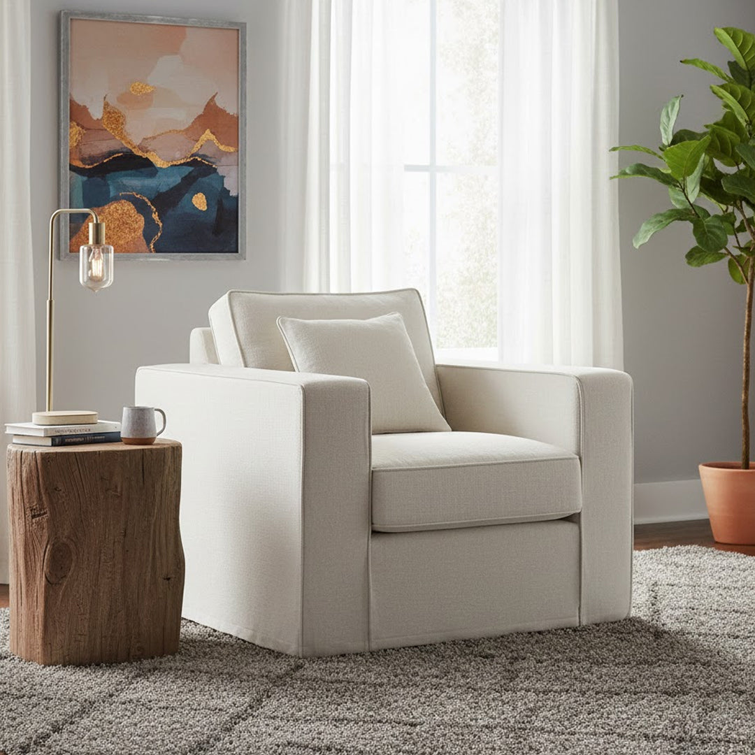 NORDIC STREET CHIARA SLIPCOVER ARMCHAIR