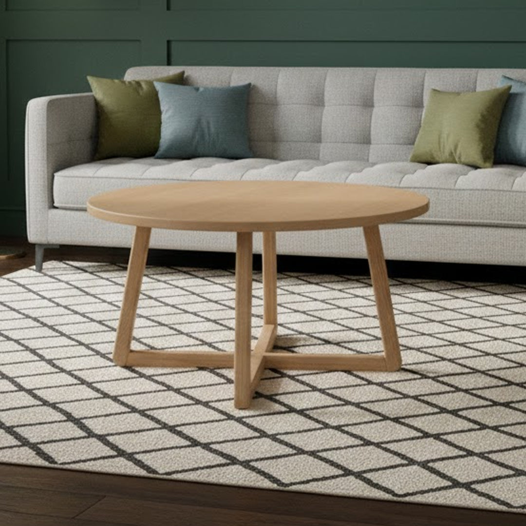 NORDIC STREET DIETRICH OAK WOOD COFFEE TABLE