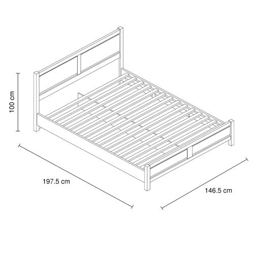 SOUTHERN STYLERS NATURAL ALEXA BED FRAME