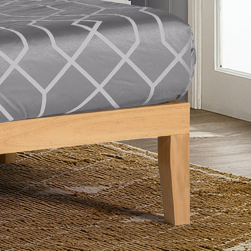 NATURAL BELVEDERE WOODEN BED BASE