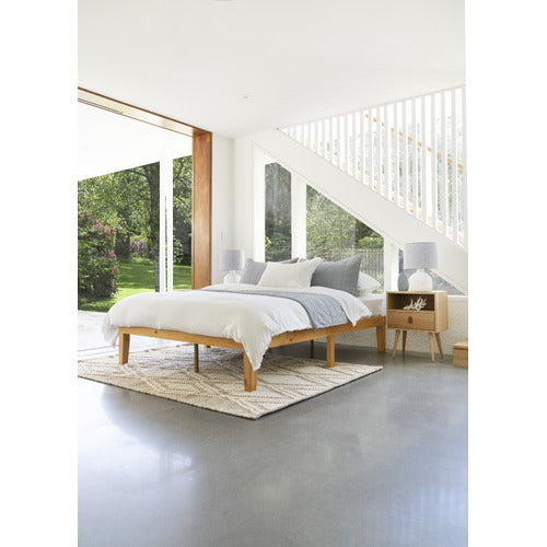 NATURAL BELVEDERE WOODEN BED BASE