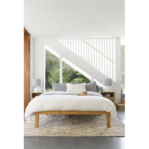 NATURAL BELVEDERE WOODEN BED BASE