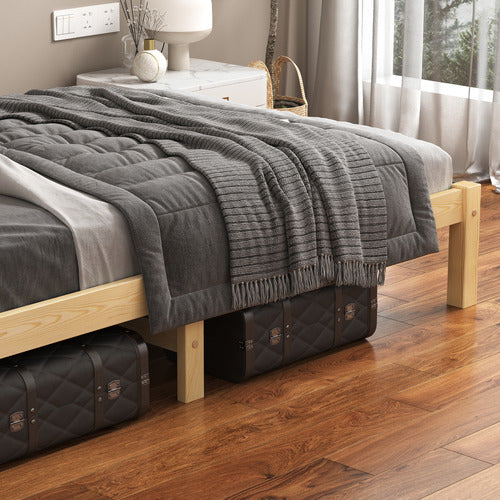 HOXTON ROOM NATURAL HAZEL PINE WOOD BED FRAME